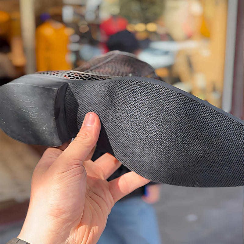 Men's Python-Print Zip Ankle Boots