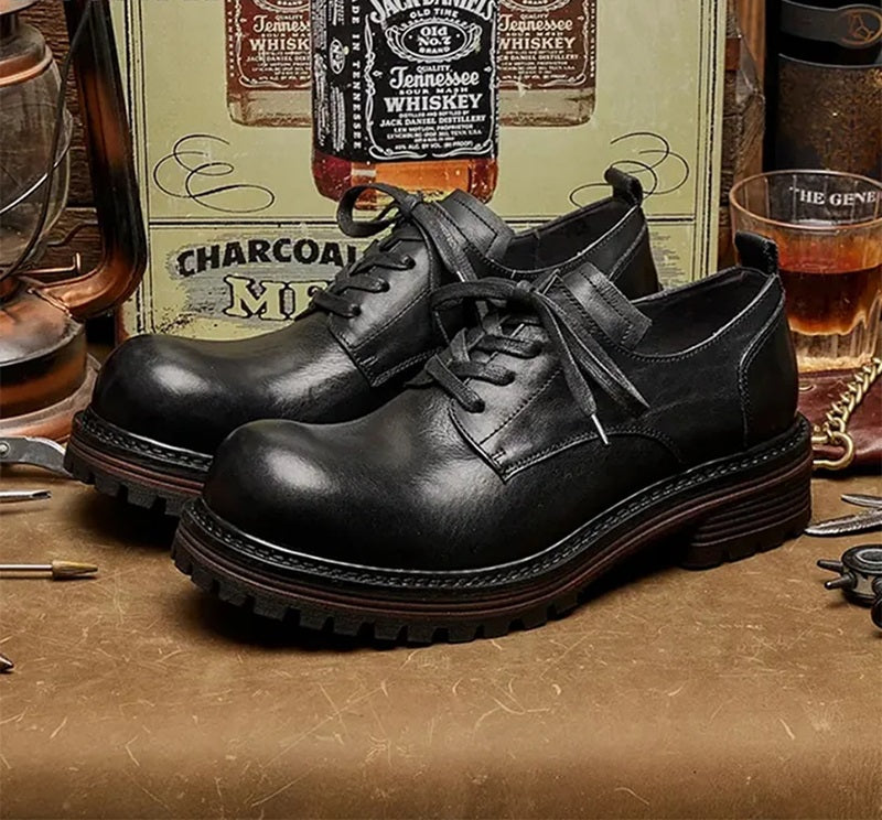 Handmade Retro Casual Derby Shoes