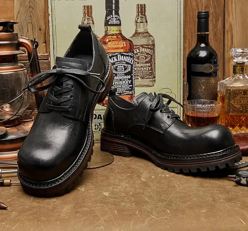 Handmade Retro Casual Derby Shoes