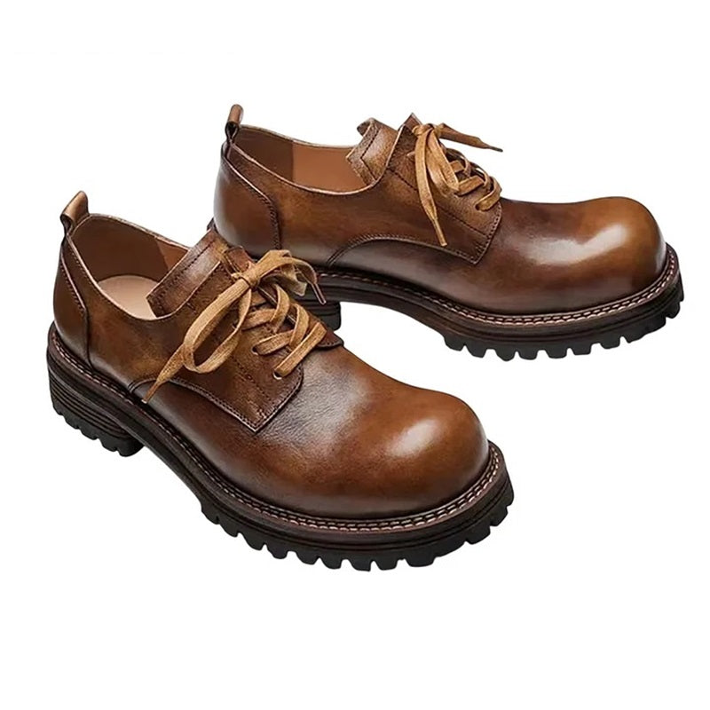 Handmade Retro Casual Derby Shoes