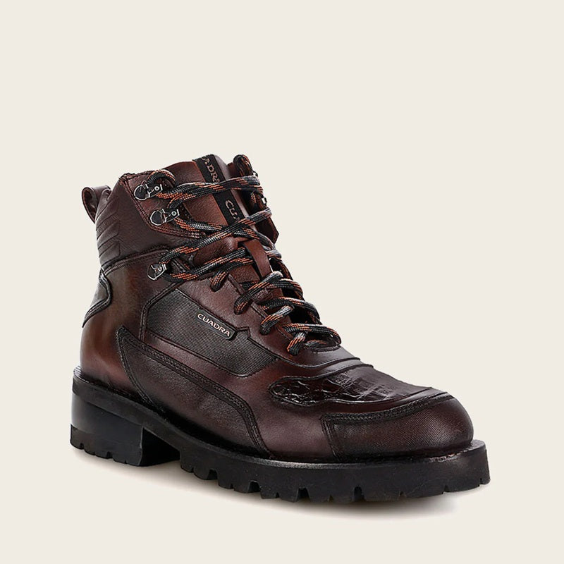 2025 Men's Urban Dark Brown Leather Boots