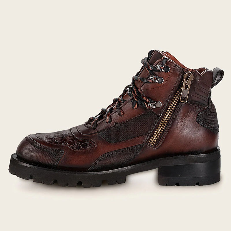 2025 Men's Urban Dark Brown Leather Boots