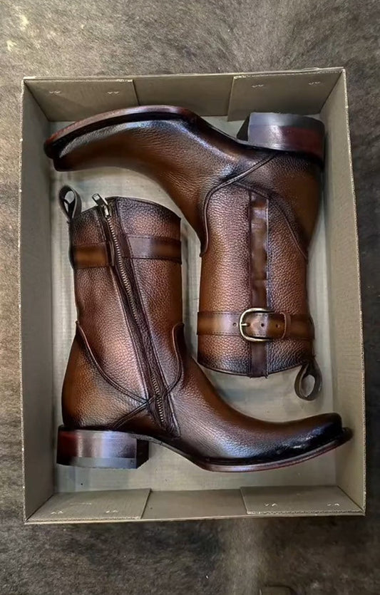 2025 Men's Purely Handcrafted Cowhide Boots