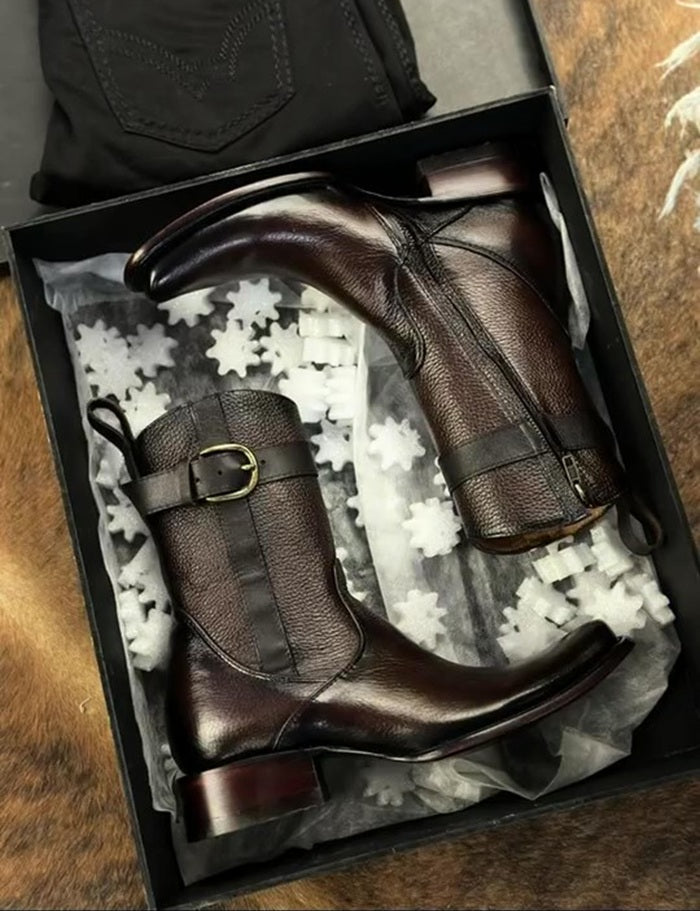 2025 Men's Purely Handcrafted Cowhide Boots