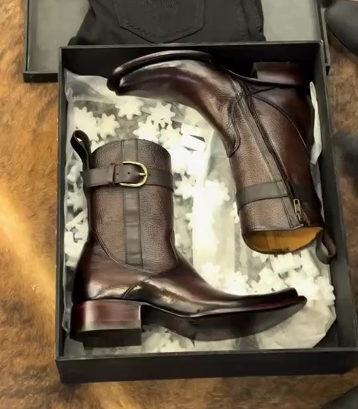 2025 Men's Purely Handcrafted Cowhide Boots