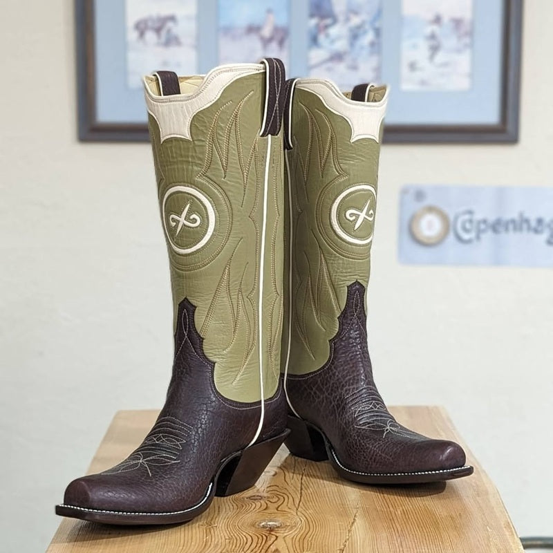 2025 Vintage Thick-Heel Embroidered Knights Boots