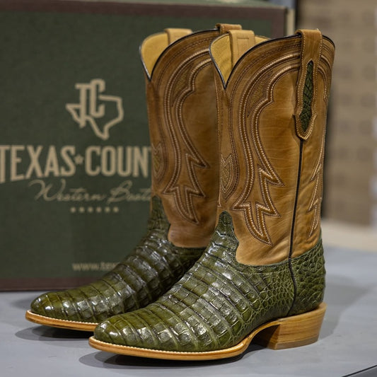 2025 Vintage Embroidered Alligator Knight Boots