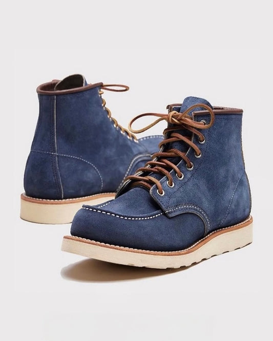 2025 Men's Handmade Suede Cowboy Boots