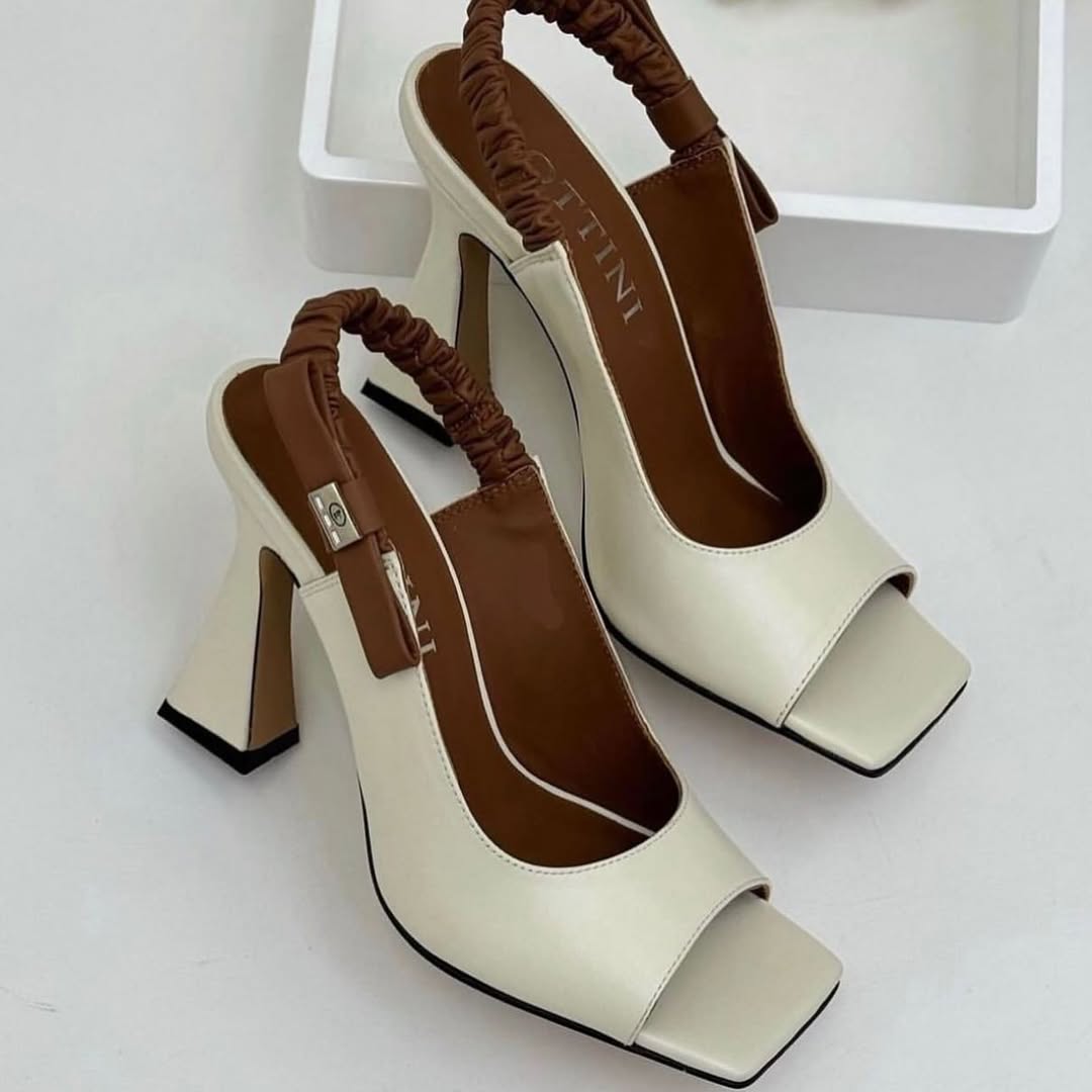 Fishtoe Stretch-Buckle High-Heeled Sandals