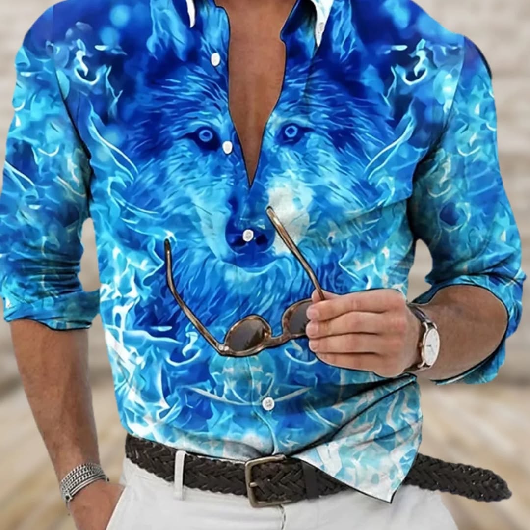 Blue Wolf Shirt