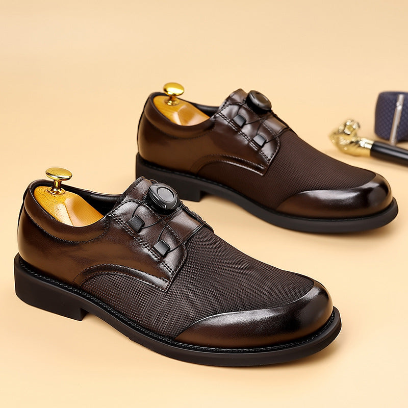 Men's Rotating Buckle Mesh Breathable Shoes