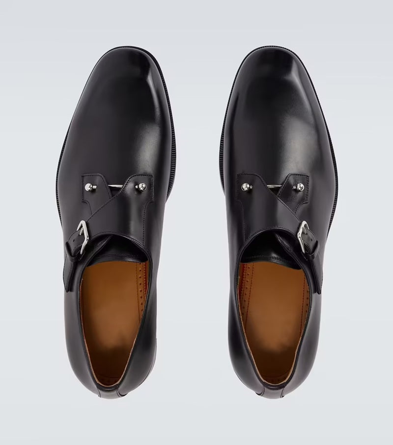 Classic Monk Strap Leather Dress Shoes