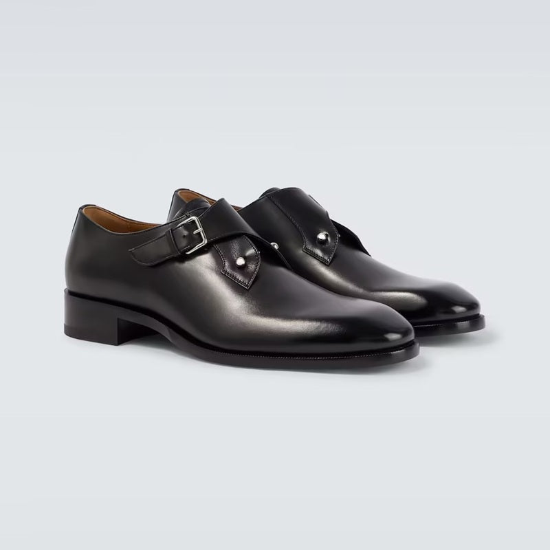 Classic Monk Strap Leather Dress Shoes