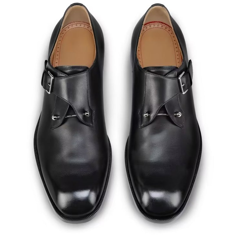Classic Monk Strap Leather Dress Shoes