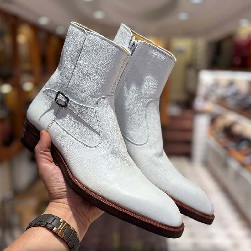 Men's Low Heel Ankle Boots