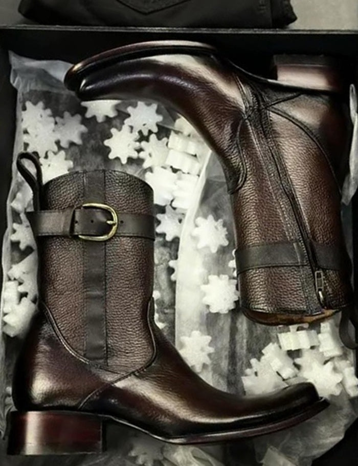 2025 Men's Purely Handcrafted Cowhide Boots