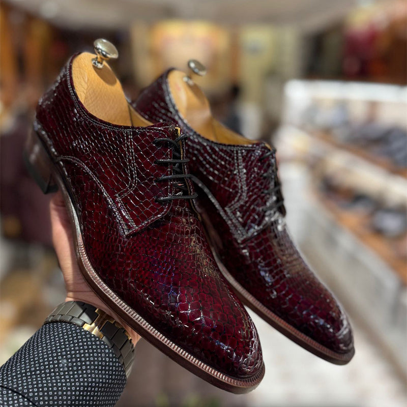 Men's Snake-toe Leather Shoes