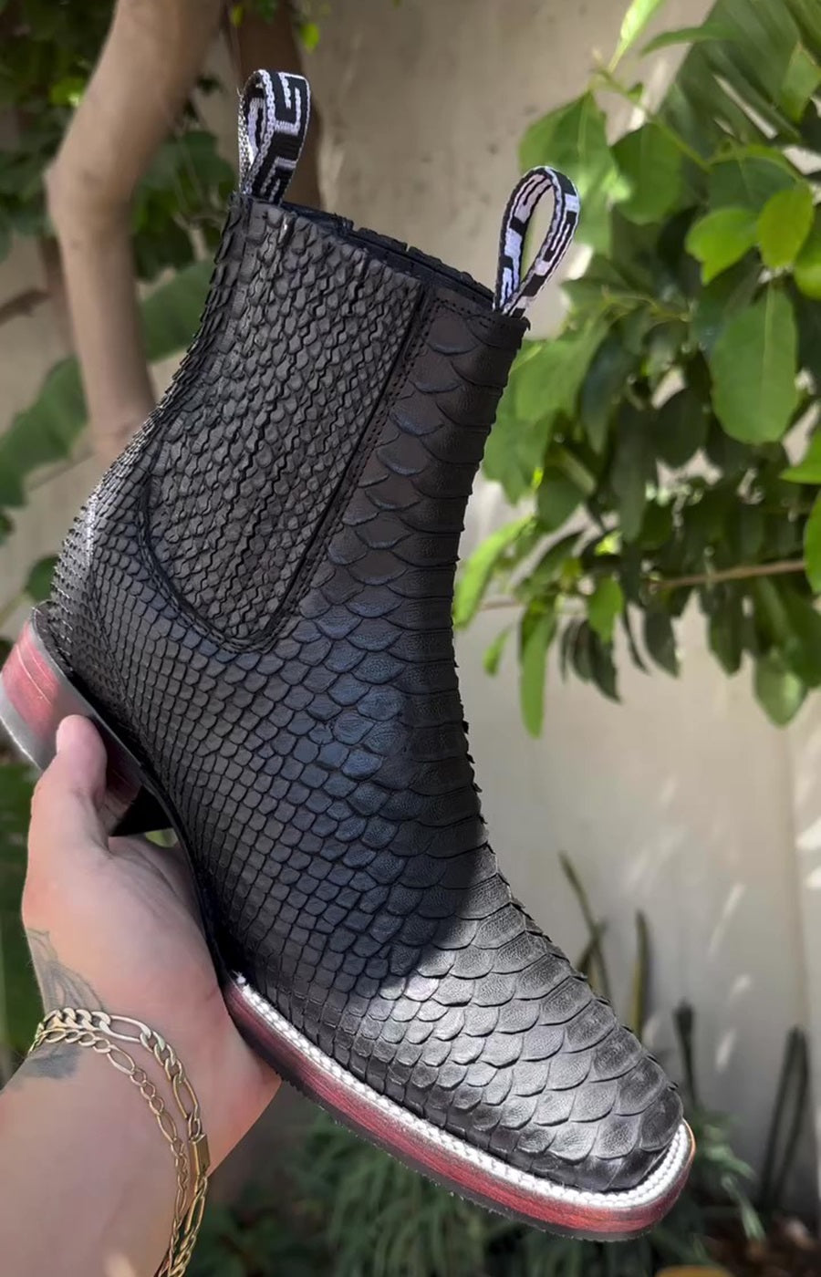 2024 Men's Crocodile Chelsea Boots