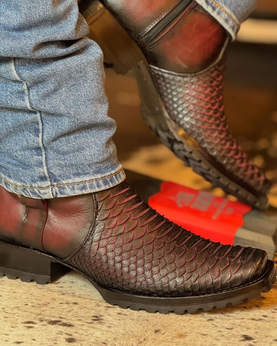 Python Cherry Boots