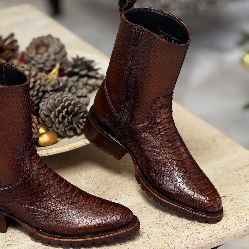 2024 Men's Fashion Crocodile Boots