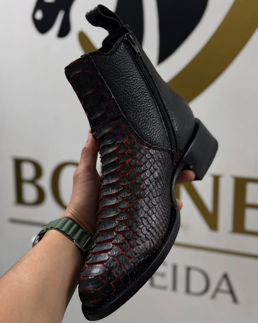 2024 Men's Classic Handmade Python Boots