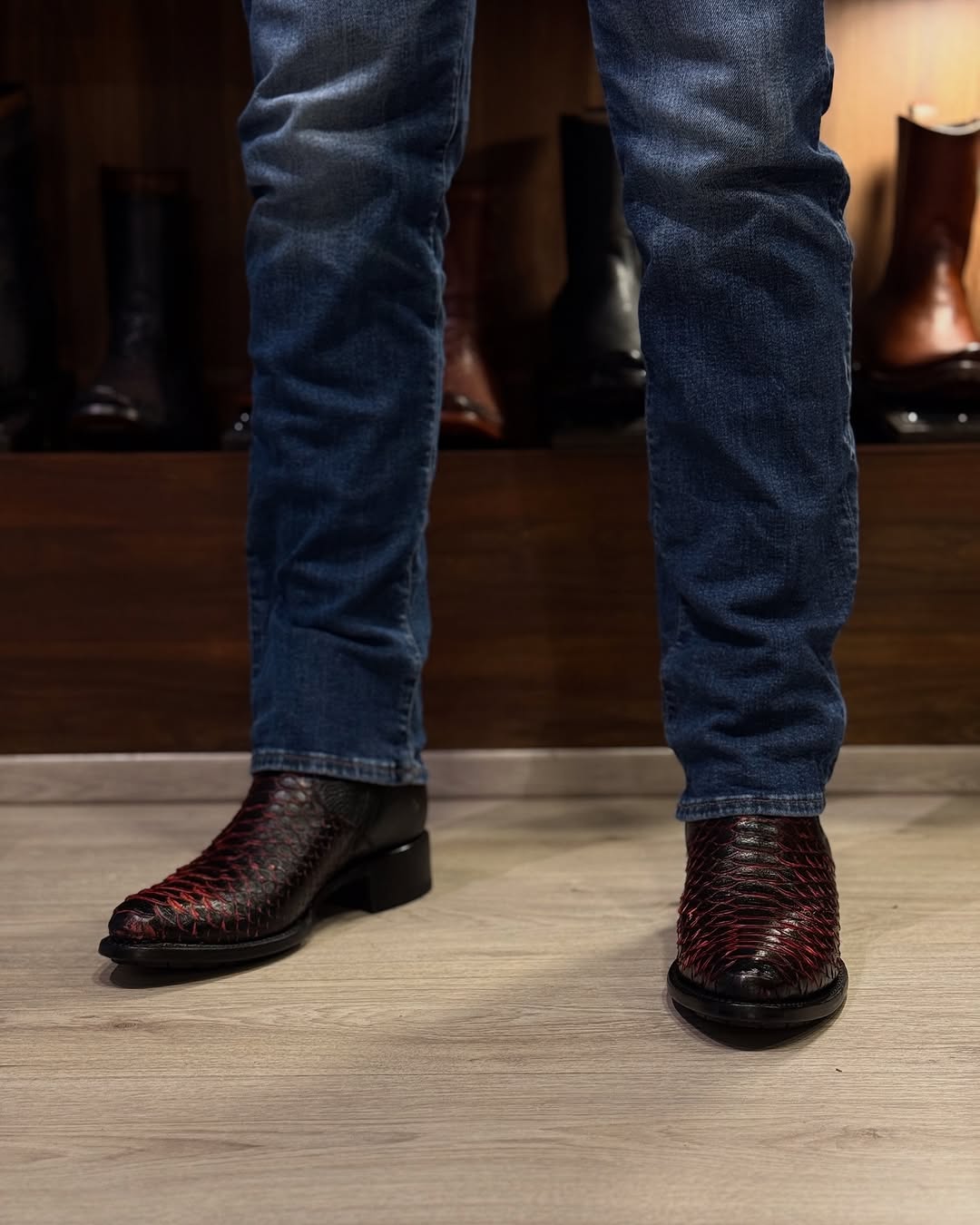 2024 Men's Classic Handmade Python Boots