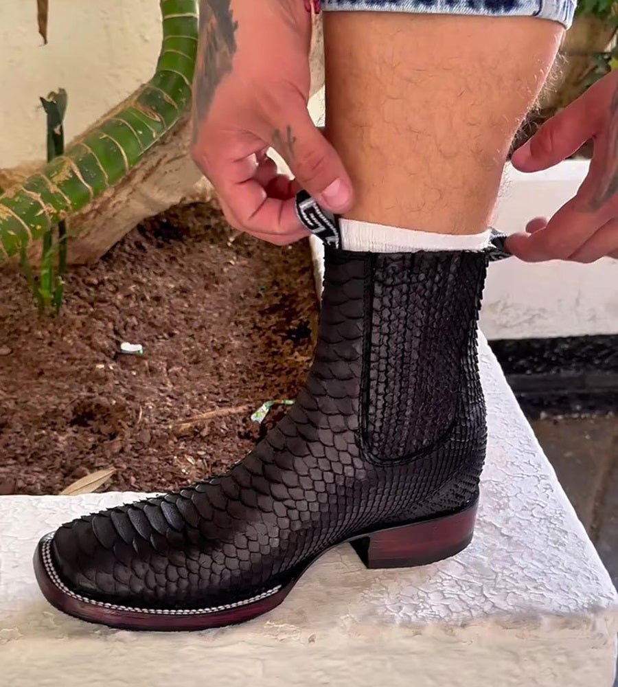 2024 Men's Crocodile Chelsea Boots