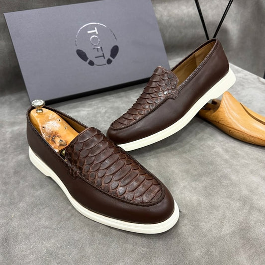 2025 Men's Handmade Crocodile Leather Shoes