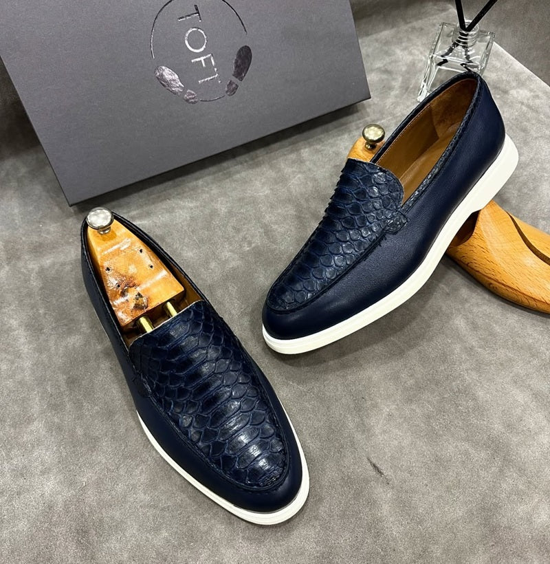 2025 Men's Handmade Crocodile Leather Shoes