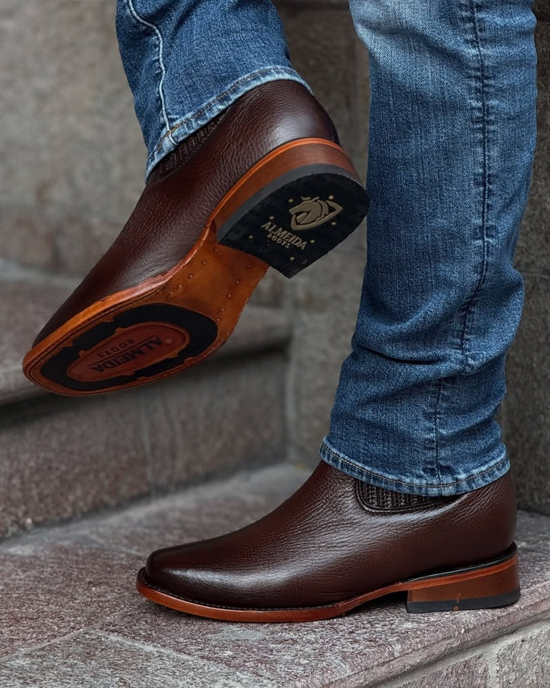 2025 Men's Western Cowboy Ankle Boots