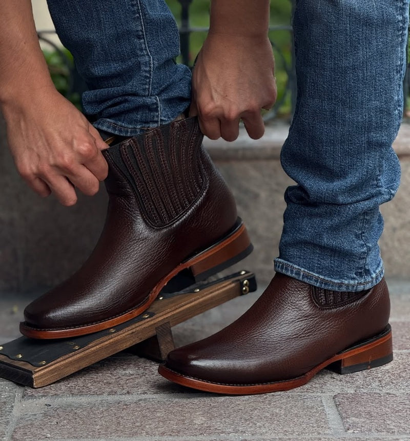 2025 Men's Western Cowboy Ankle Boots