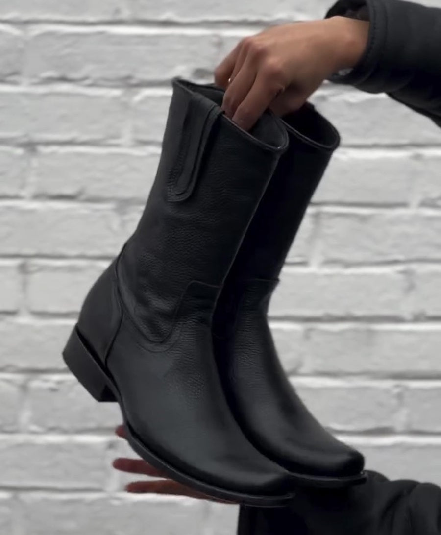 2024 Men's Leather Handmade Cowboy Boots