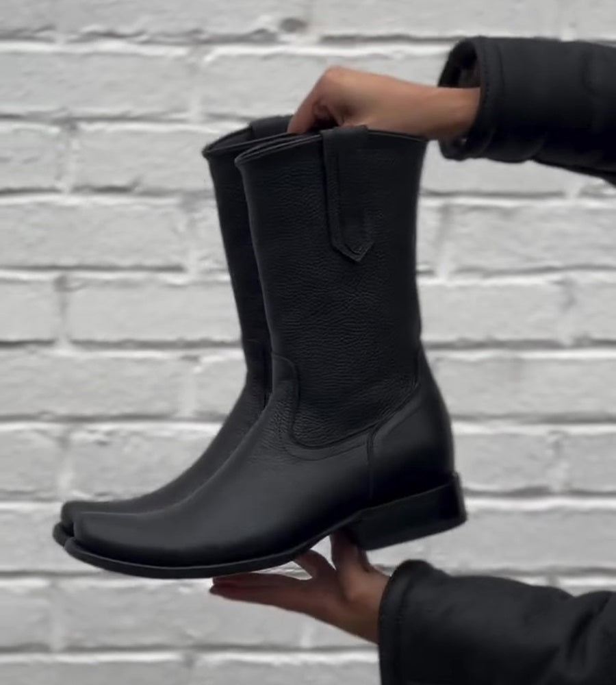 2024 Men's Leather Handmade Cowboy Boots