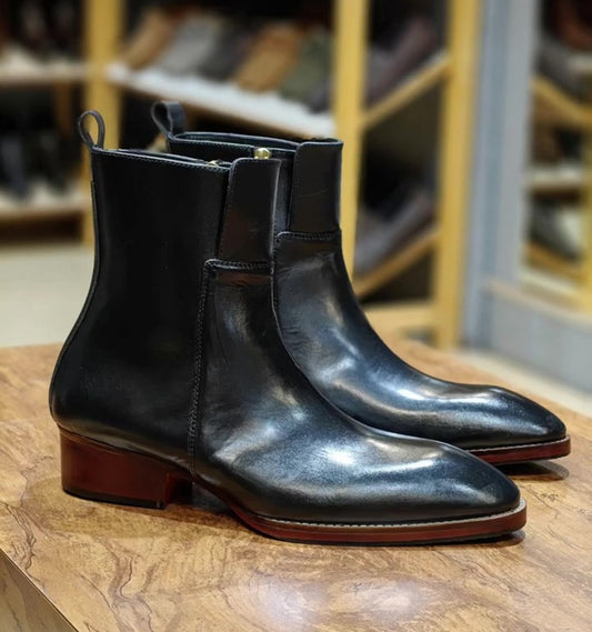 Urban Gloss Leather Boots