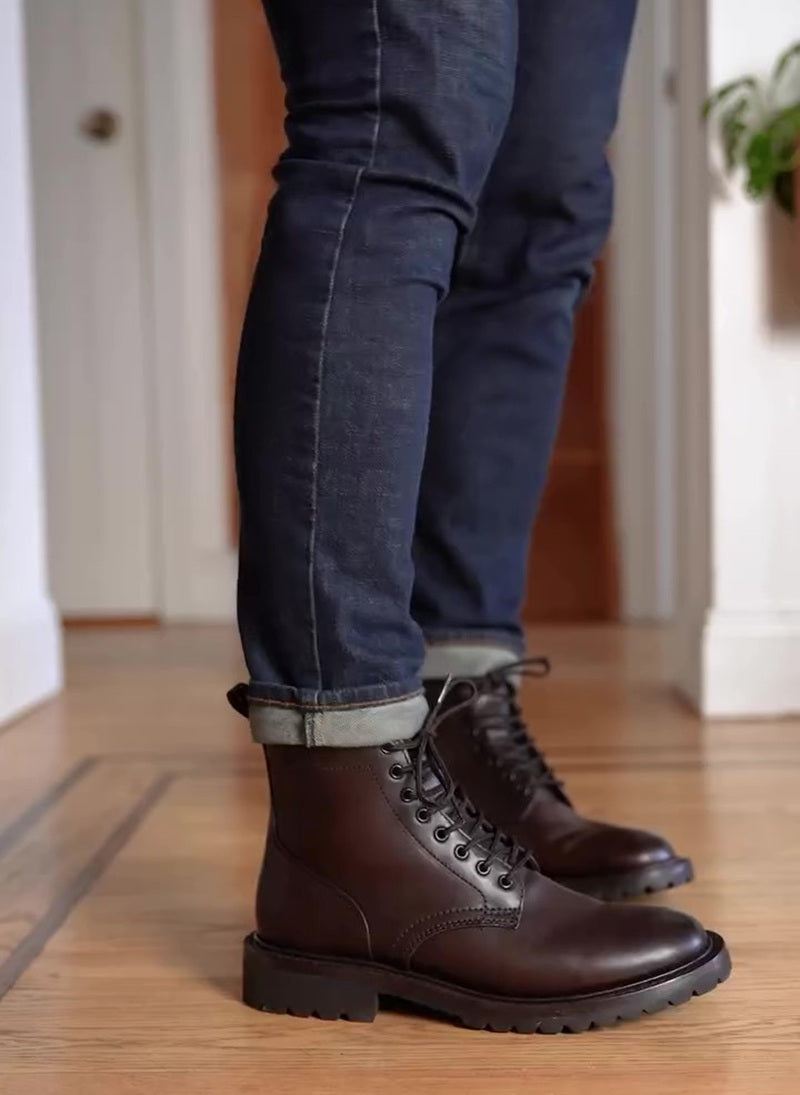 New Vintage British Handmade Cowboy Boots
