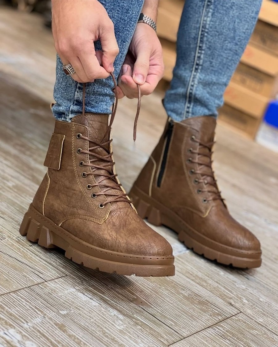 Men's High-top Fleece-lined Outdoor Casual Martin Boots