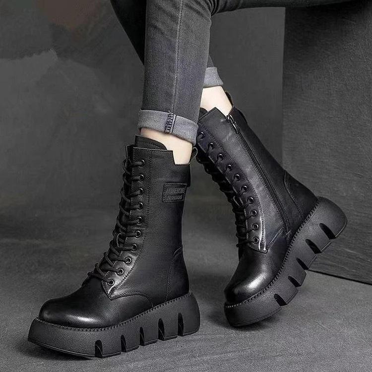 Women's Retro High Top Martin Boots
