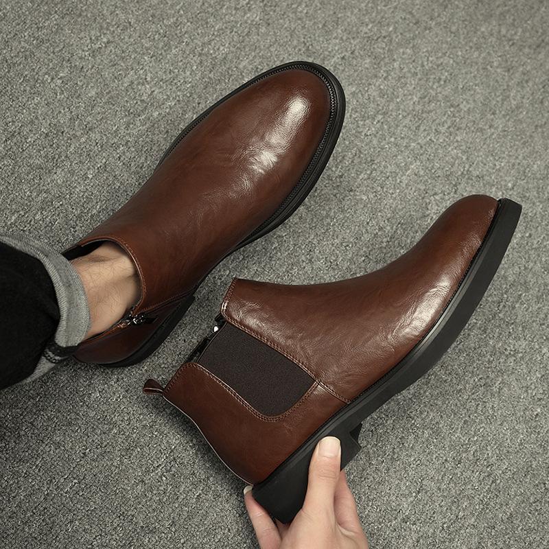 Men's Pointed Toe British Vintage Chelsea Boots