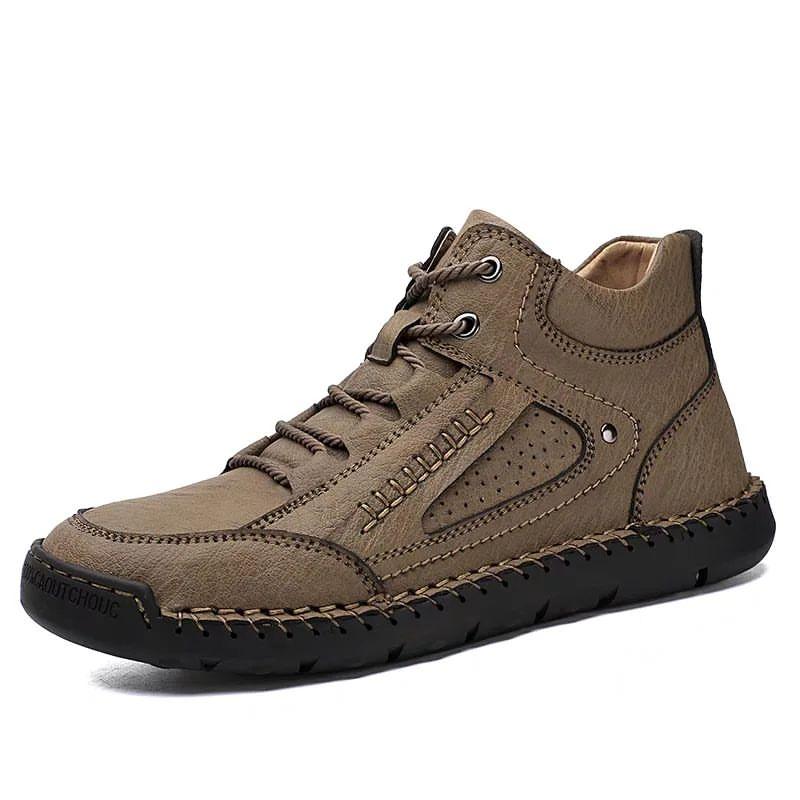 Men‘s Retro Split Leather Sneakers