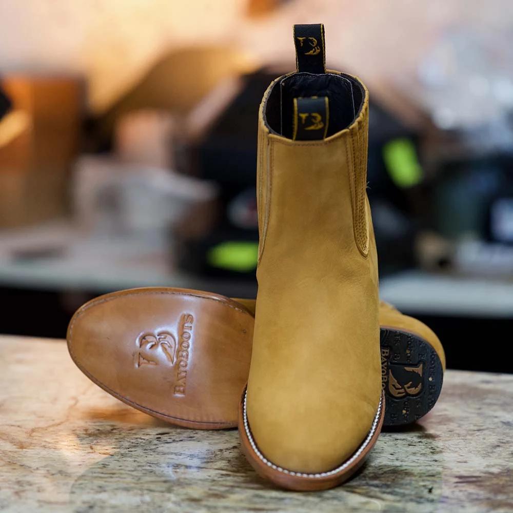 Marquez Yellow Charro Ankle Boots