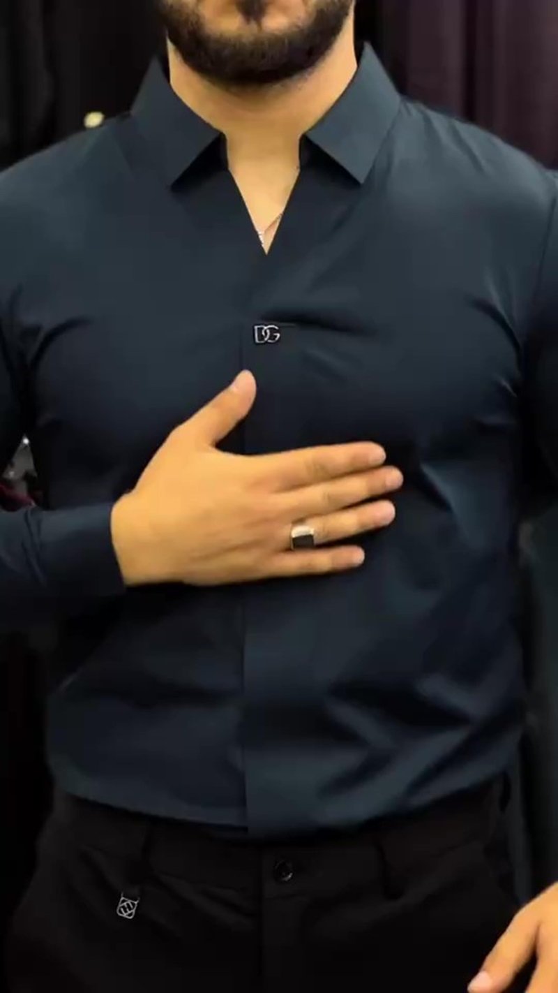 Men's Business Cotton Long Sleeve Shirt