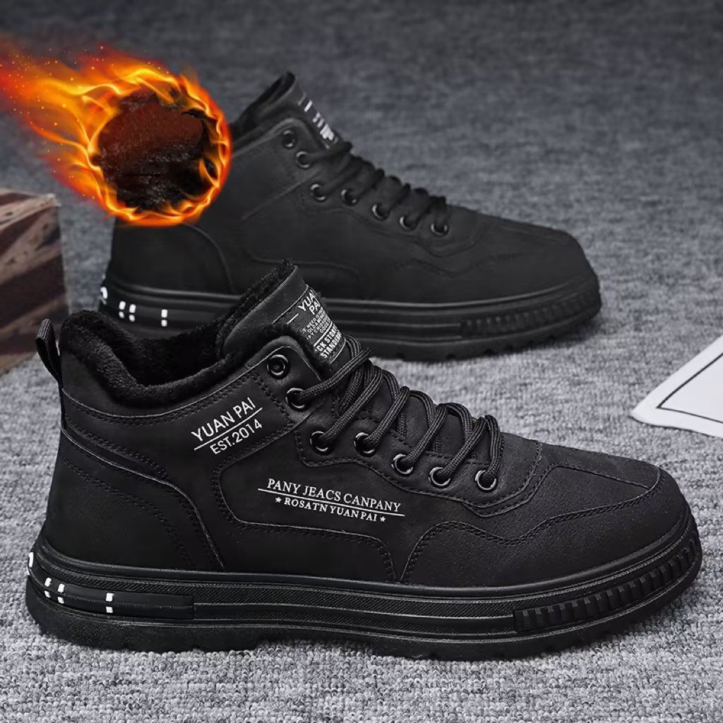 Men's Velvet Warm Sports Non-Slip Wear-Resistant Martin Boots