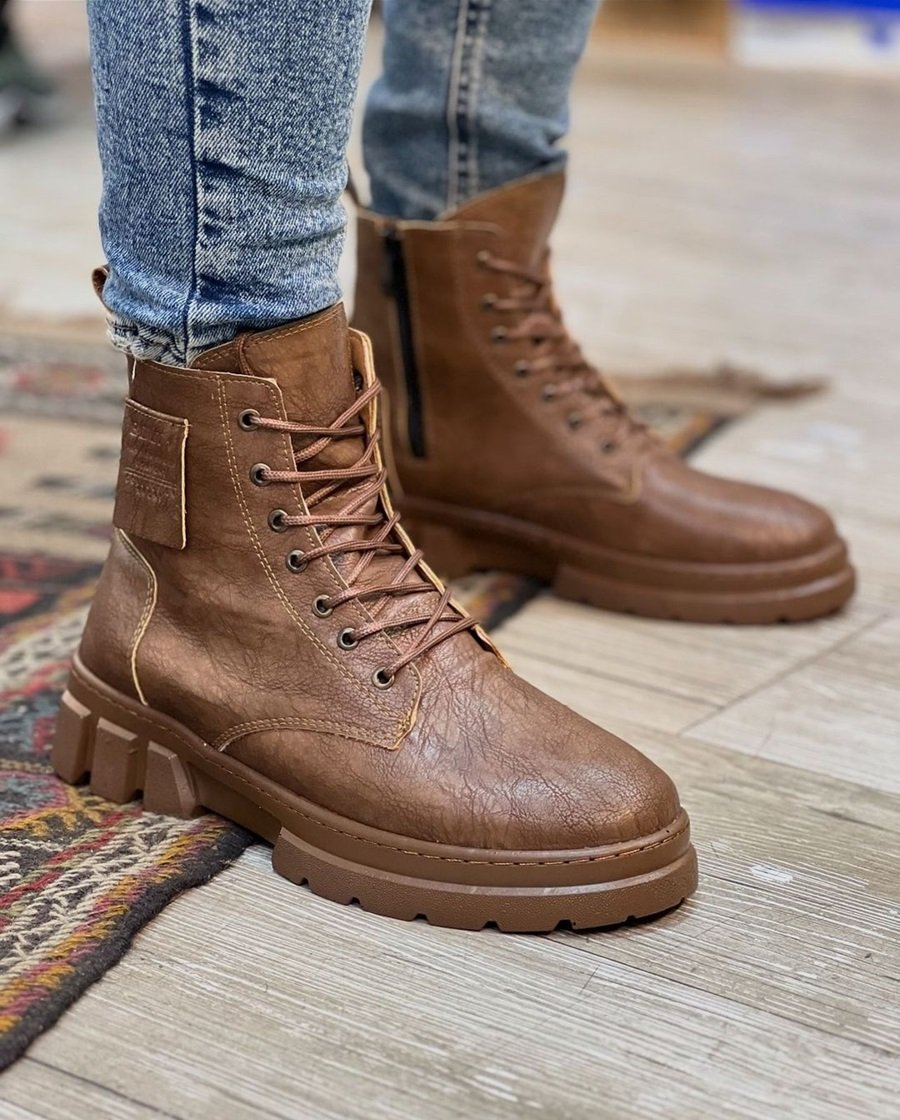 Men's High-top Fleece-lined Outdoor Casual Martin Boots