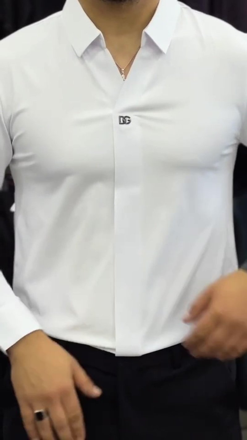 Men's Business Cotton Long Sleeve Shirt