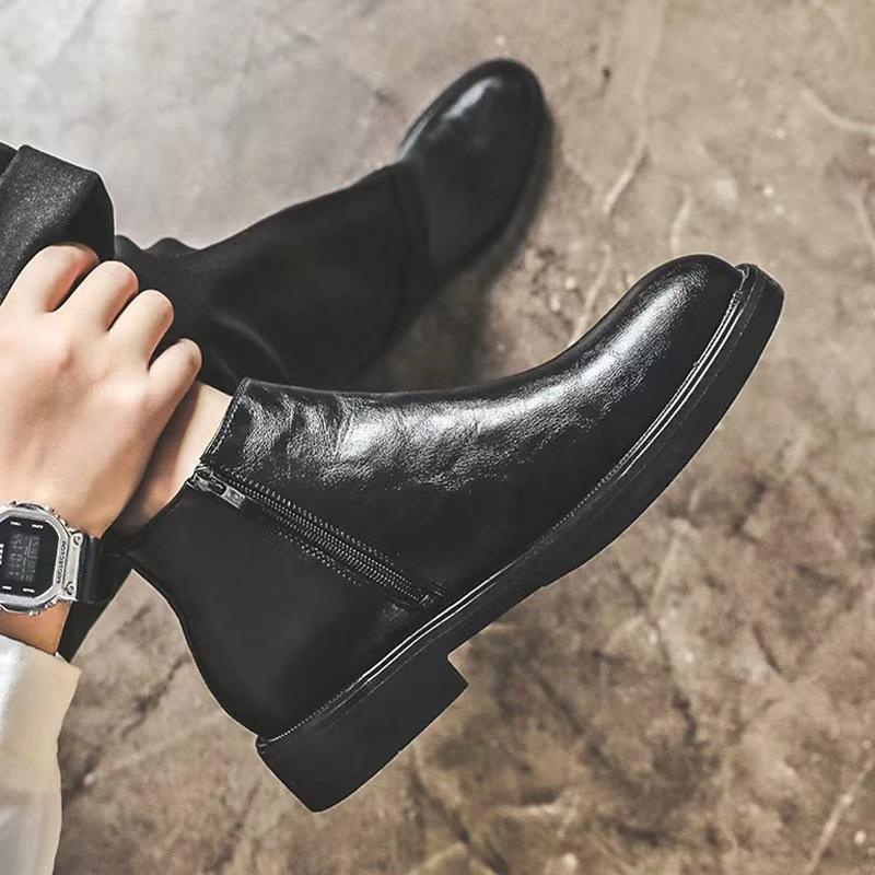 Men's Pointed Toe British Vintage Chelsea Boots