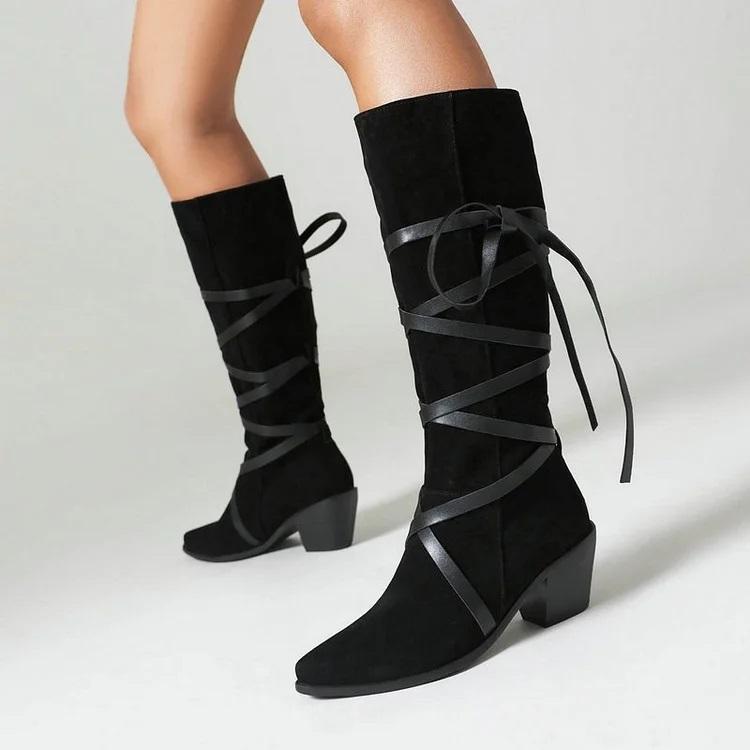 Plain Autumn Suede Casual Boot
