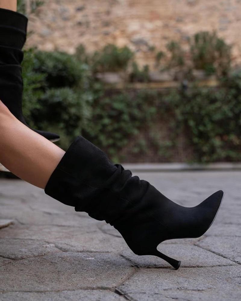 Diana Women's Suede Heeled Boots