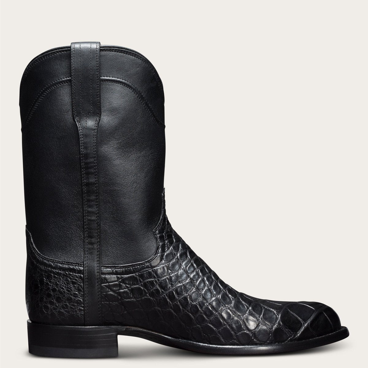 Men's 2024 Retro Crocodile-Print Western Cowboy Boots