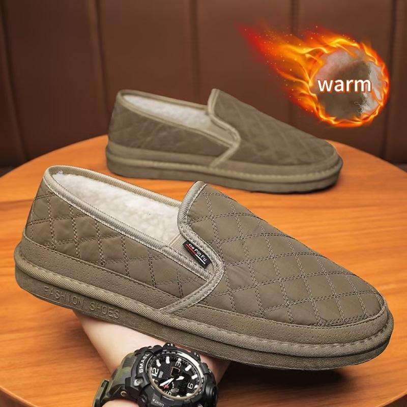 Men's Winter Velvet Padded Warm Cotton Shoes