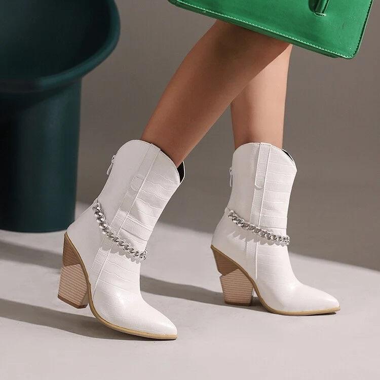 Plain Elegant Pu Autumn Fashion Boots